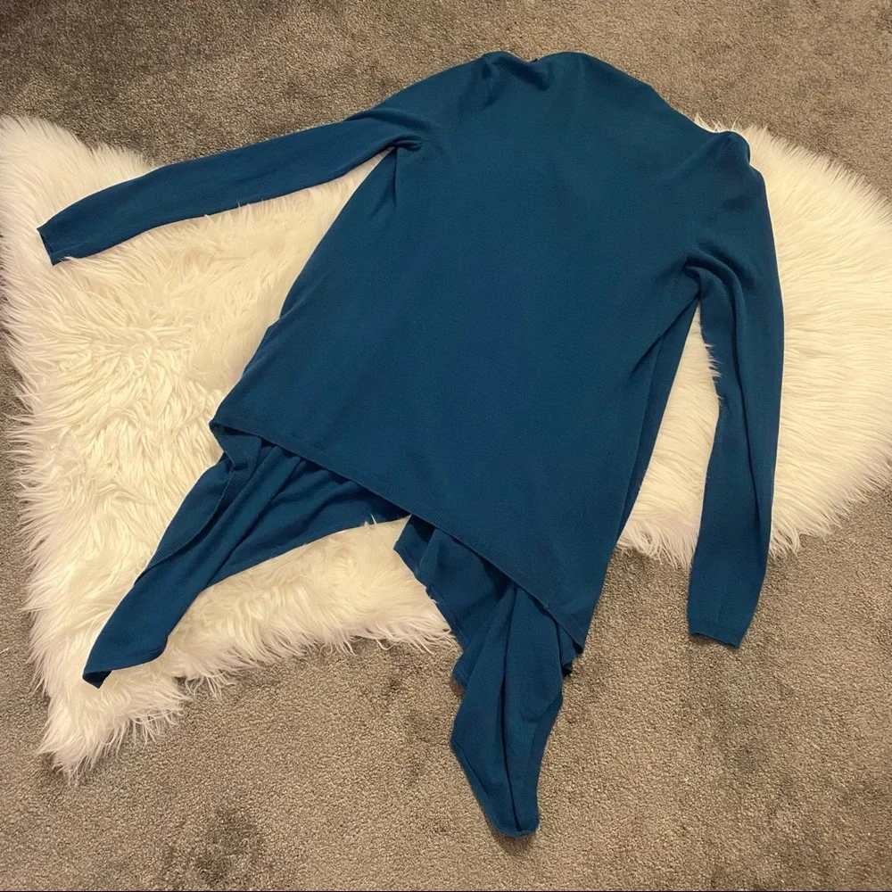 Teal draping cardigan - Picture 2 of 6